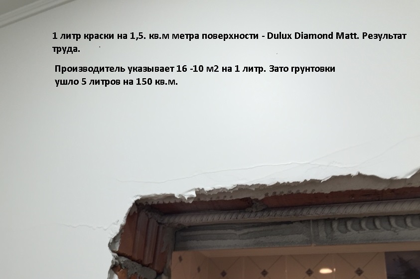 Покраска поверхностей в Москве - 1 литр на 1,5 кв.м